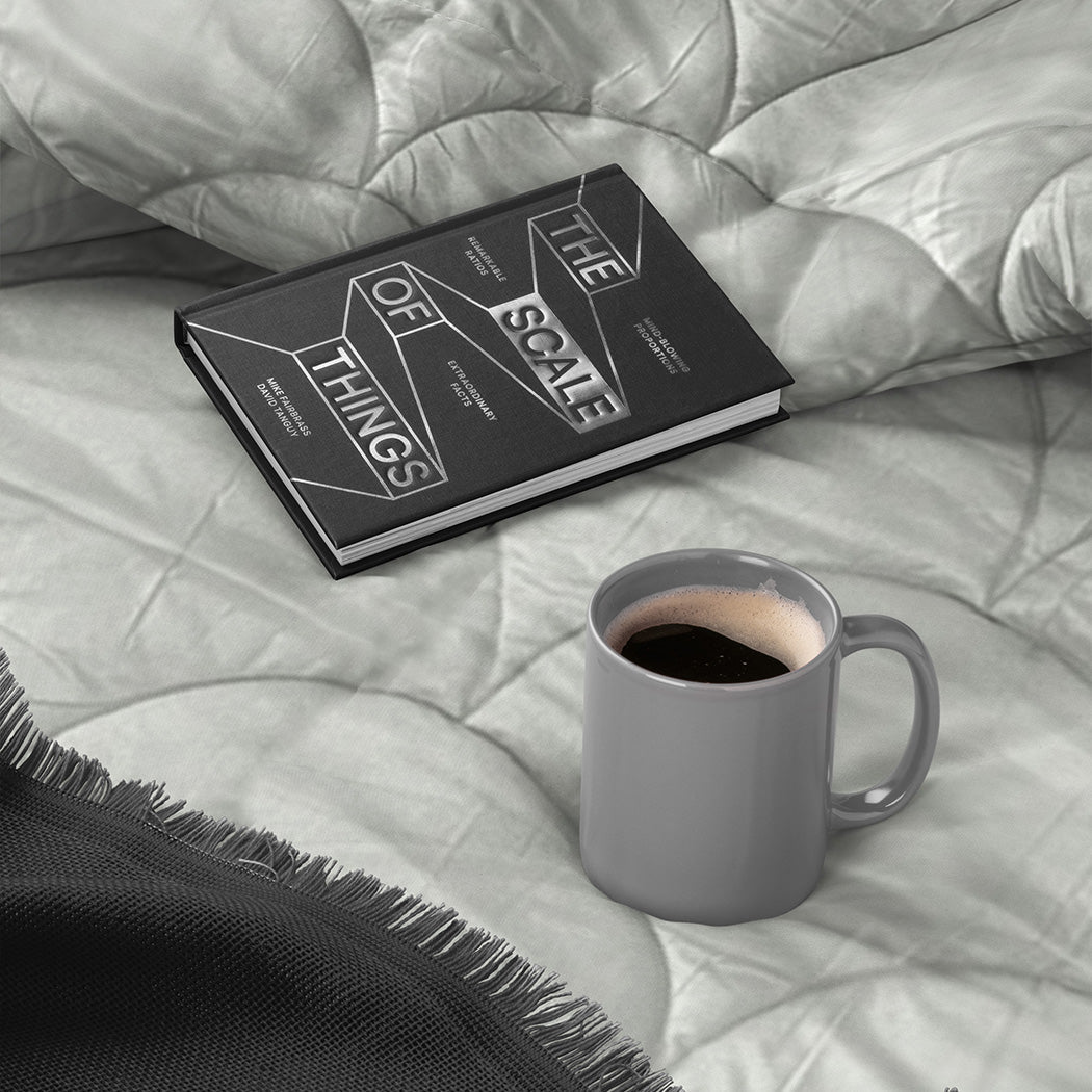 Bettdecke ohne Bezug Mat Satin Grau