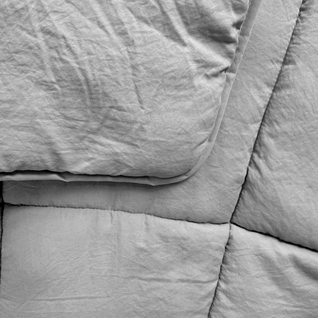 Bettdecke ohne Bezug Stone Washed Grau