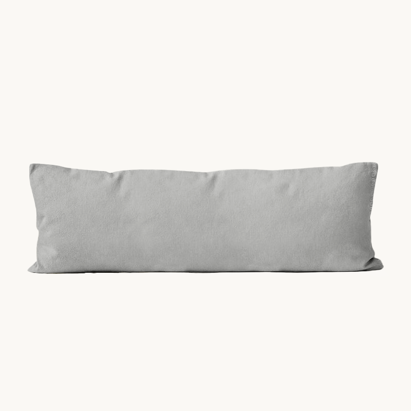 Bodypillow Kissenbezug Premium Baumwolle Grau 40x145 cm