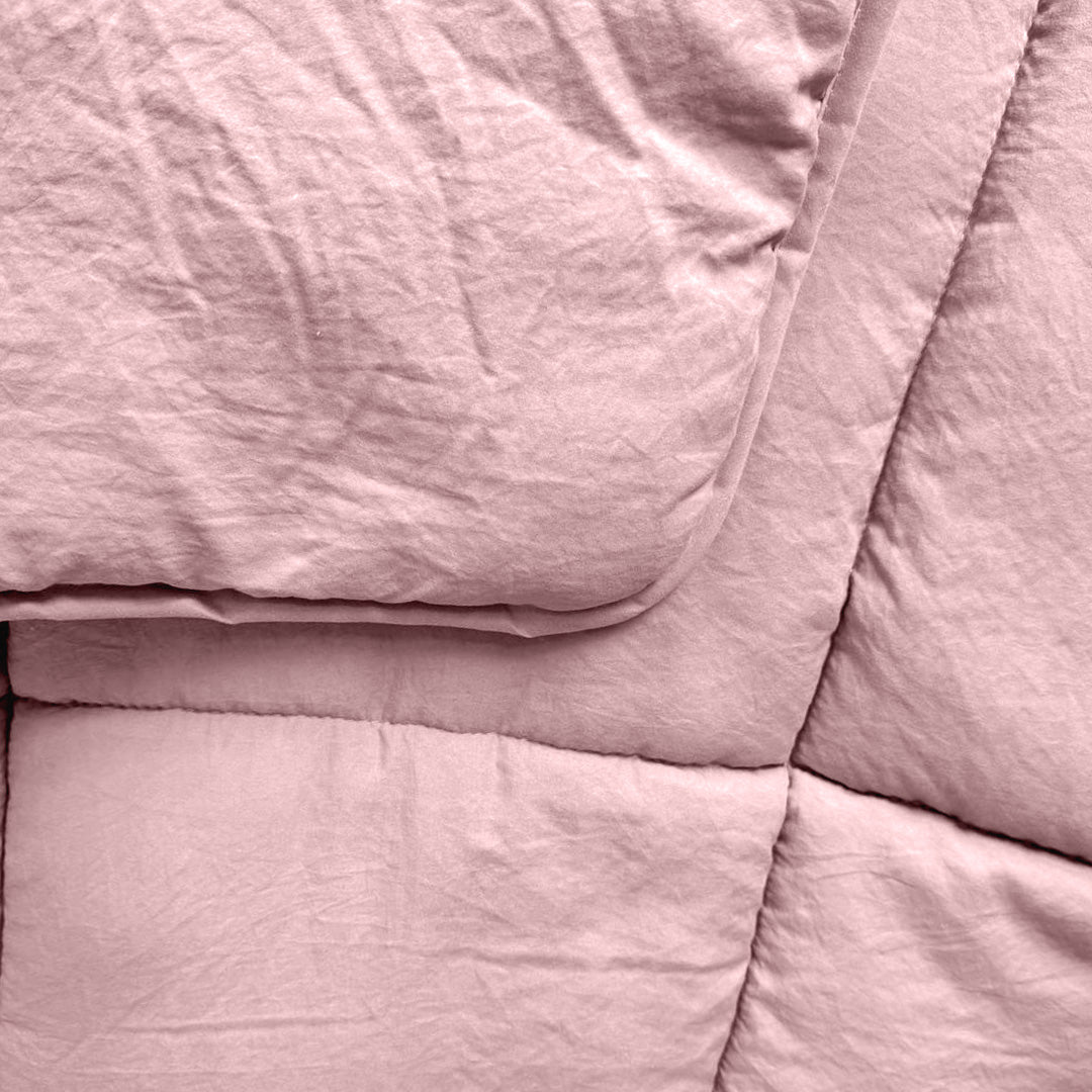 Bettdecke ohne Bezug Stone Washed Rosa