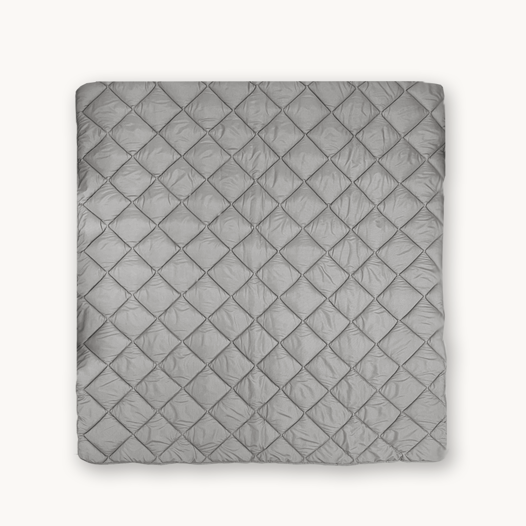 Bettdecke Ohne Bezug Matt Satin Grau (220 cm Länge)