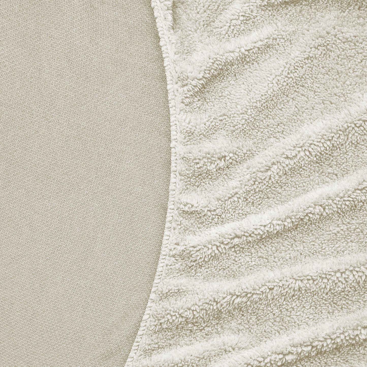 Matratzen-Spannbettlaken Teddy – Cappuccino White