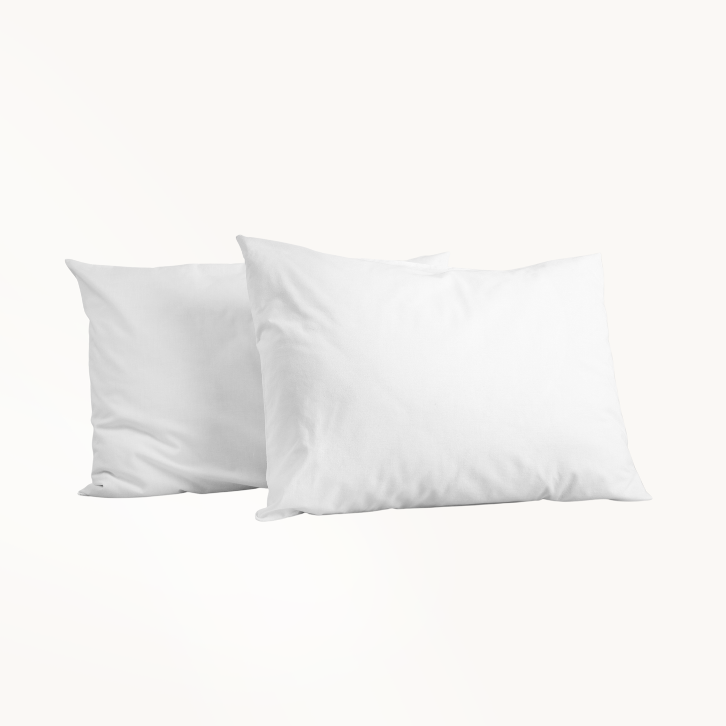 Kissenbezüge Premium Baumwolle Weiß 60x70 cm (2er-Pack)