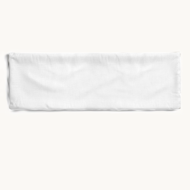 Bodypillow Kissenbezug Premium Baumwolle Weiß 40x145 cm