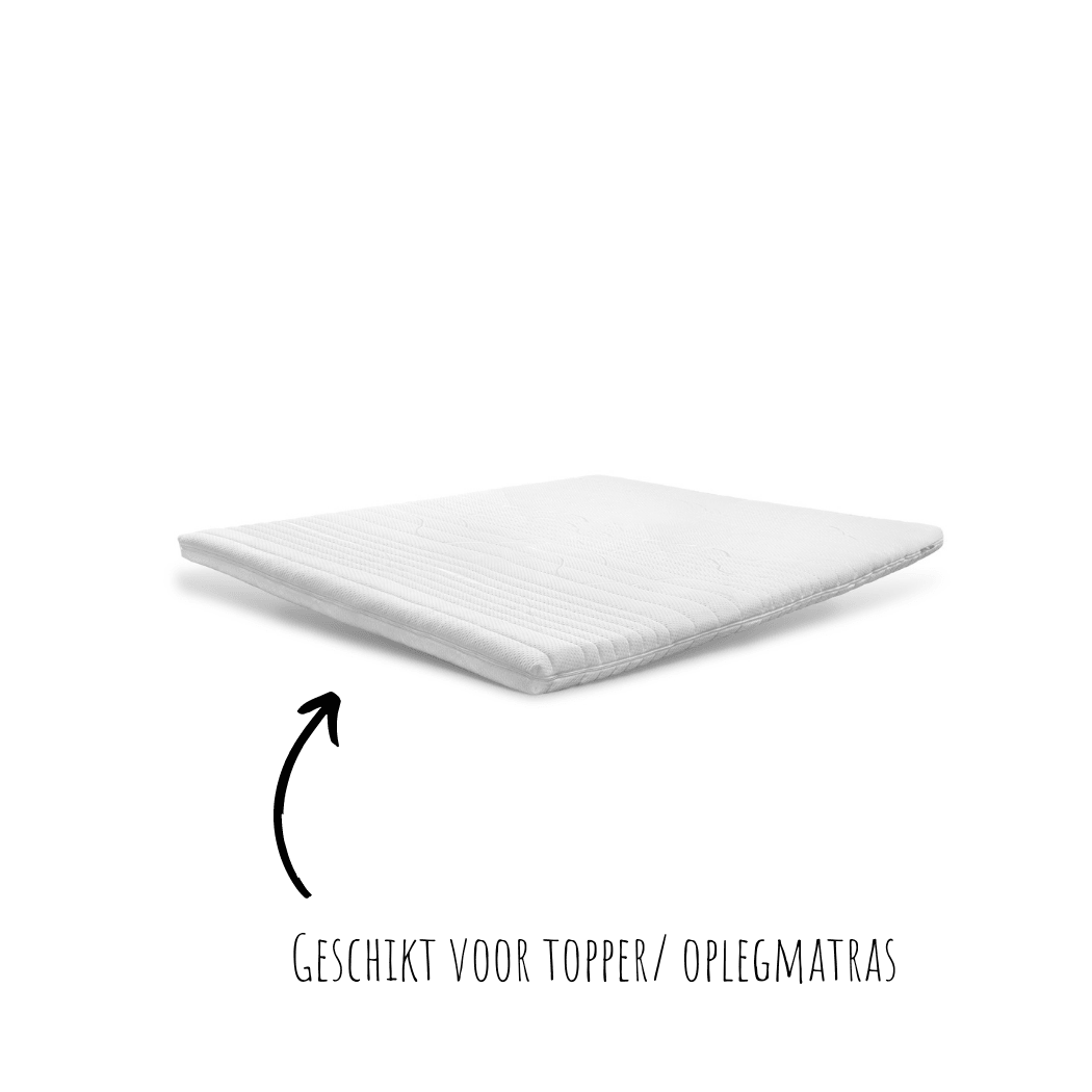 Topper-Spannbettlaken Jersey Premium Pure White