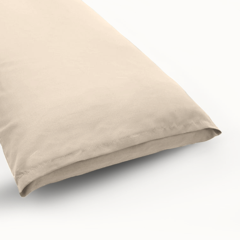 Bodypillow Kissenbezug Premium Baumwolle Sand 40x145 cm