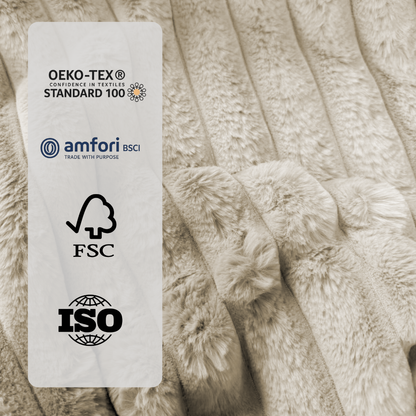 Bettdecke Ohne Bezug Teddy Chunky Rib™ Sand