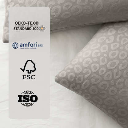 Velvet Bettdecke ohne Bezug Panther Skin Light Taupe