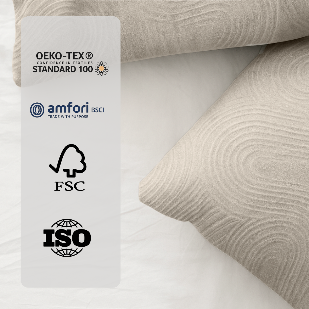 Velvet Bettdecke ohne Bezug Japandi Sand