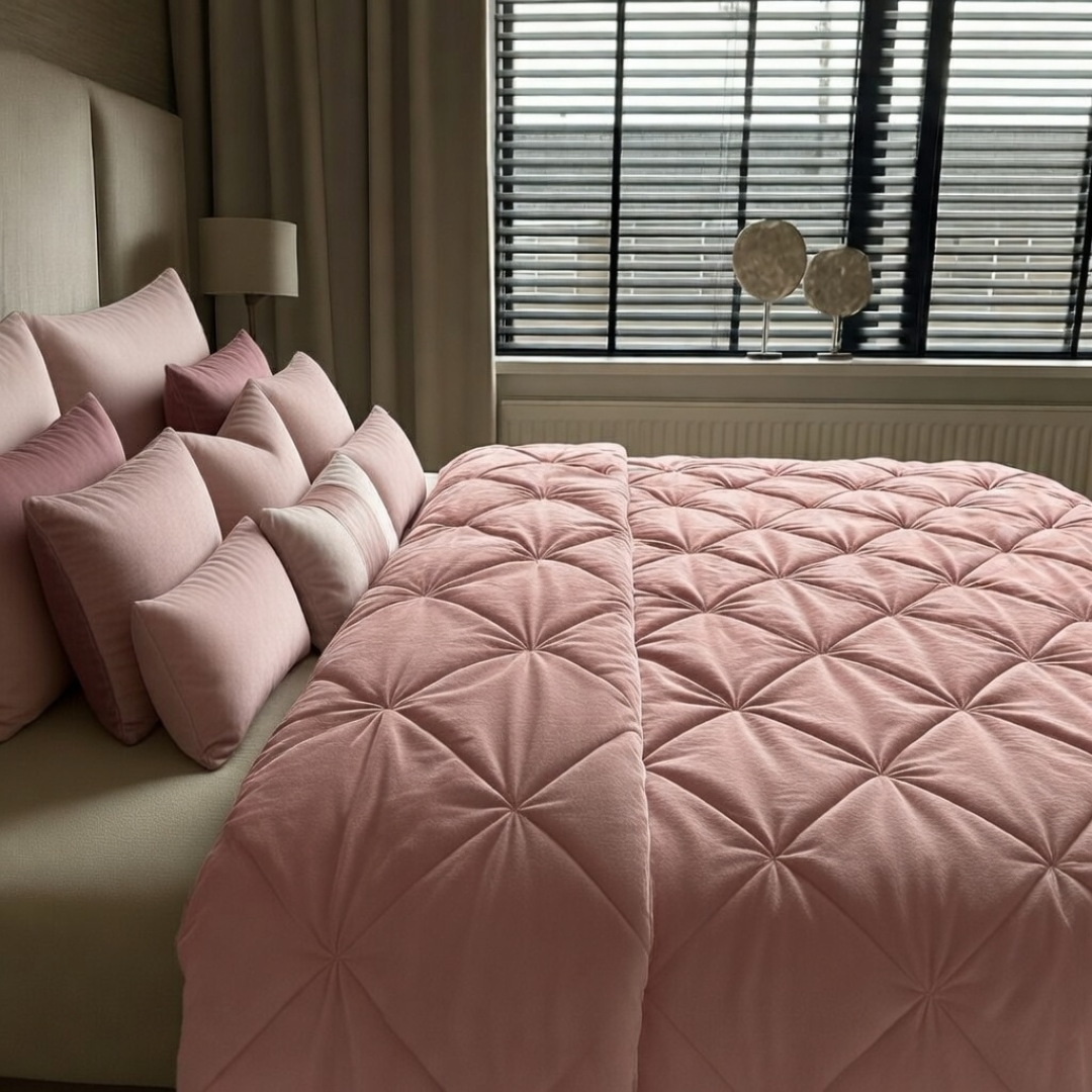Velvet Diamond Kissenbezüge Roze 60x70 cm 2er-Pack