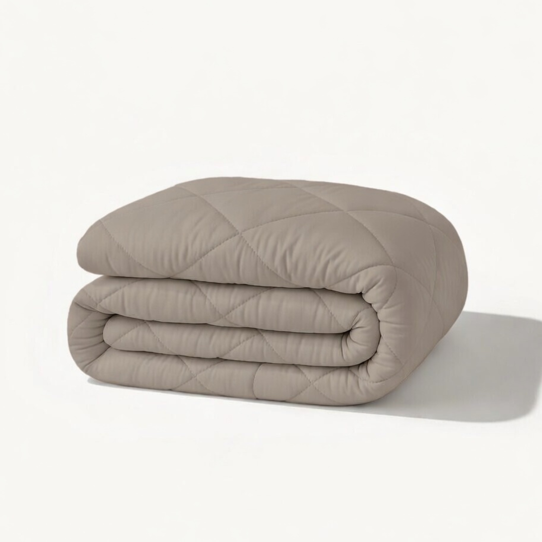 Y-NOT Sommerbettdecke Taupe / Grau