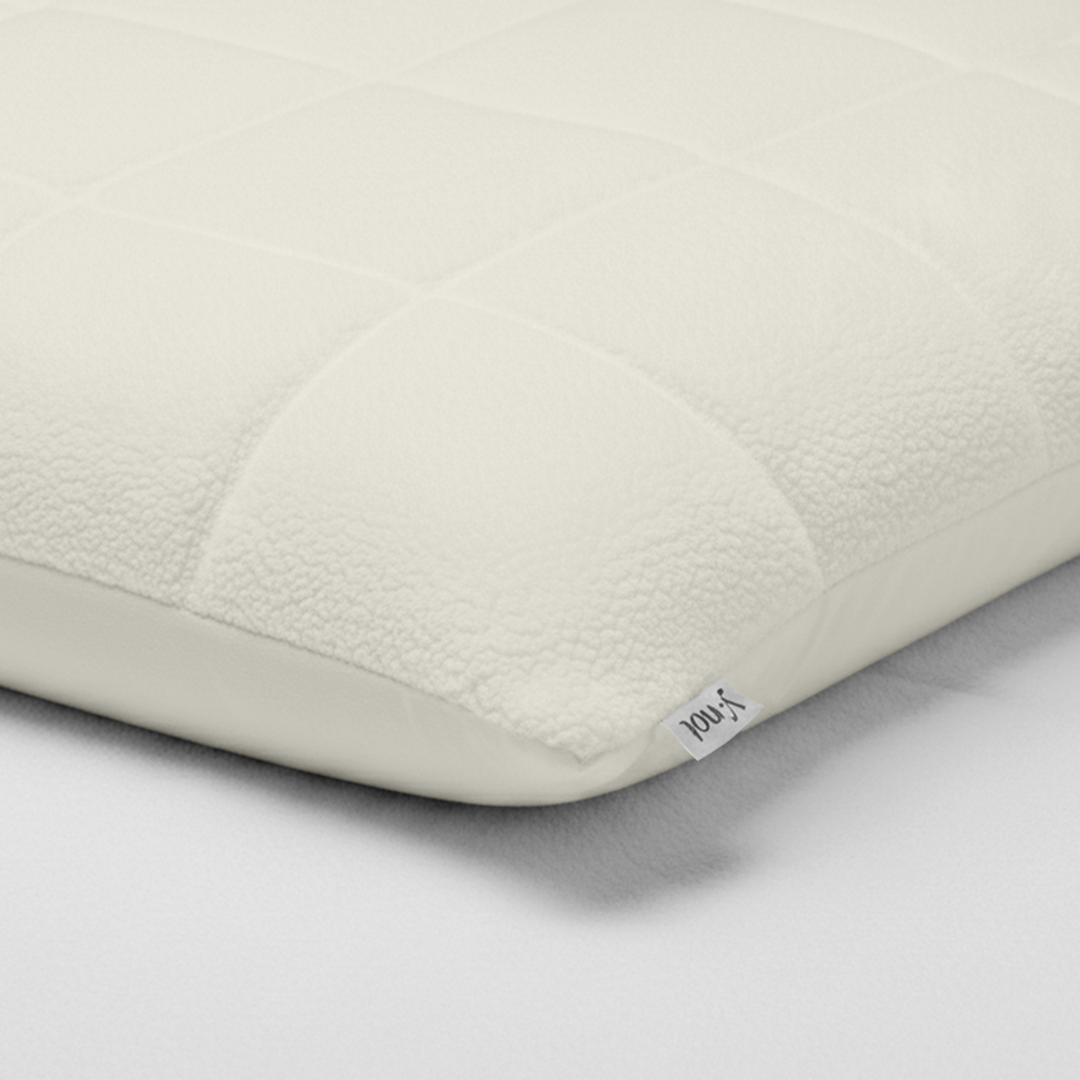 Y-NOT Kissenbezüge Vol & Gevoerd Teddy Pearl White 2er-Pack 60x70 cm