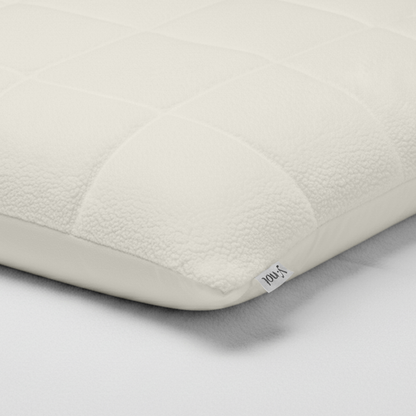 Y-NOT Kissenbezüge Vol & Gevoerd Teddy Pearl White 2er-Pack 60x70 cm