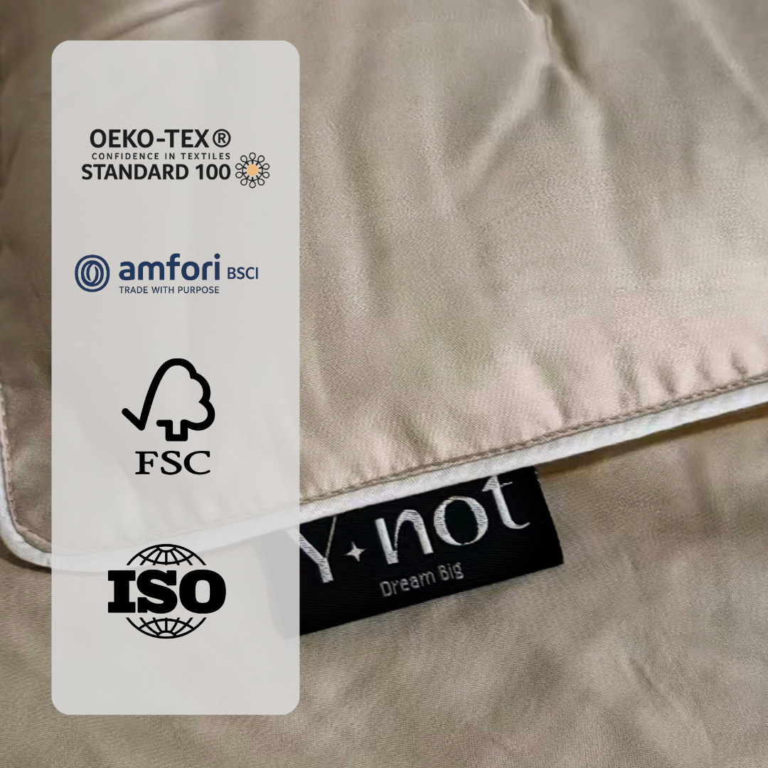 Bambus Bettdecke ohne Bezug in Sand