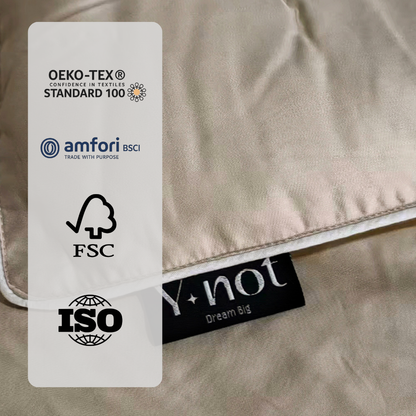 Bambus Bettdecke ohne Bezug in Sand
