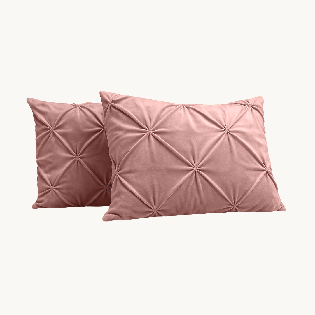 Velvet Diamond Kissenbezüge Roze 60x70 cm 2er-Pack