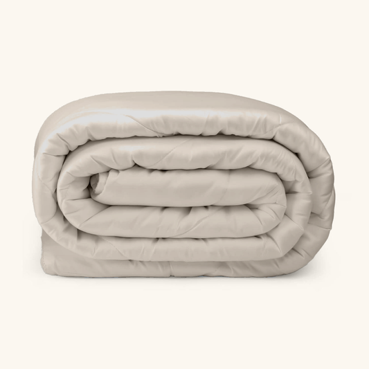 Bambus Bettdecke ohne Bezug in Ivory