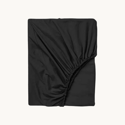 Jersey Premium Spannbettlaken Obsidian Schwarz