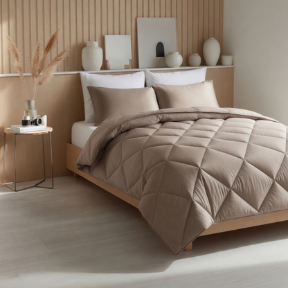 Y-NOT Ganzjahres Bettdeck  Taupe