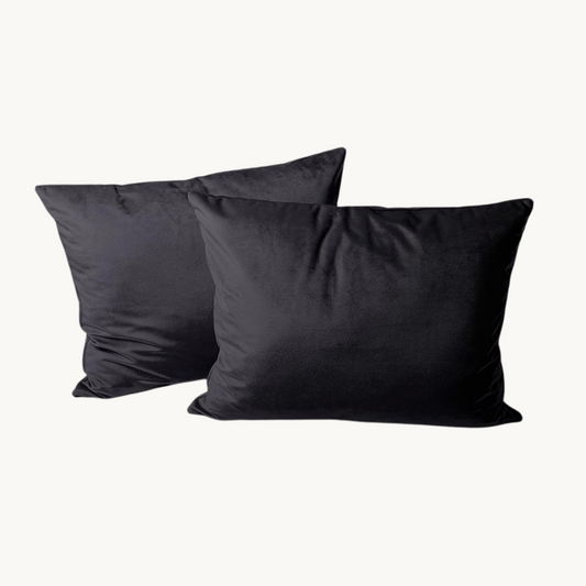 Kissenbezüge Velvet Earl Grey 60x70 cm – 2er-Pack