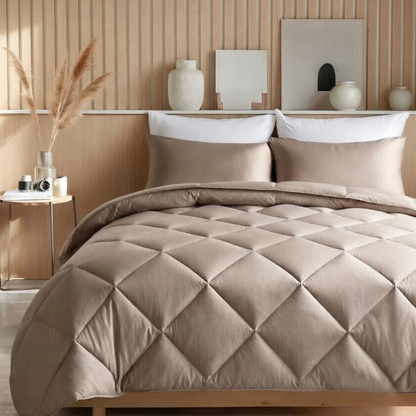 Y-NOT Ganzjahres Bettdeck  Taupe