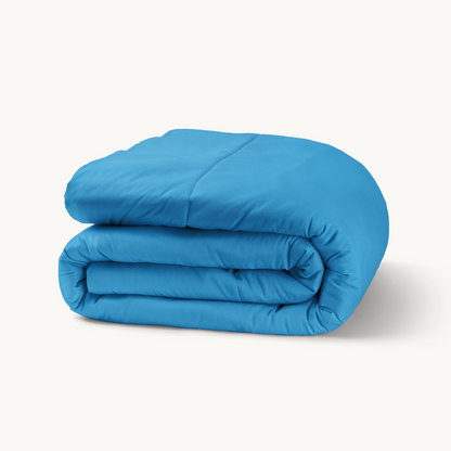 Bettdecke Ohne Bezug 2-in-1 Mat Satijn™ Blau