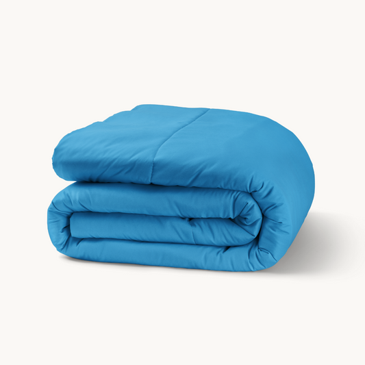Bettdecke Ohne Bezug 2-in-1 Mat Satijn™ Blau