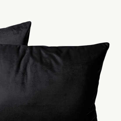 Kissenbezüge Velvet Obsidian Black 60x70 cm – 2er-Pack
