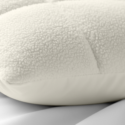 Y-NOT Kissenbezüge Vol & Gevoerd Teddy Pearl White 2er-Pack 60x70 cm