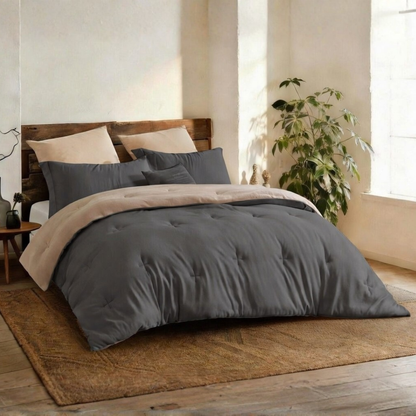 YNOT Dreambed Signature Jersey Flanell Taupe/Anthrazit