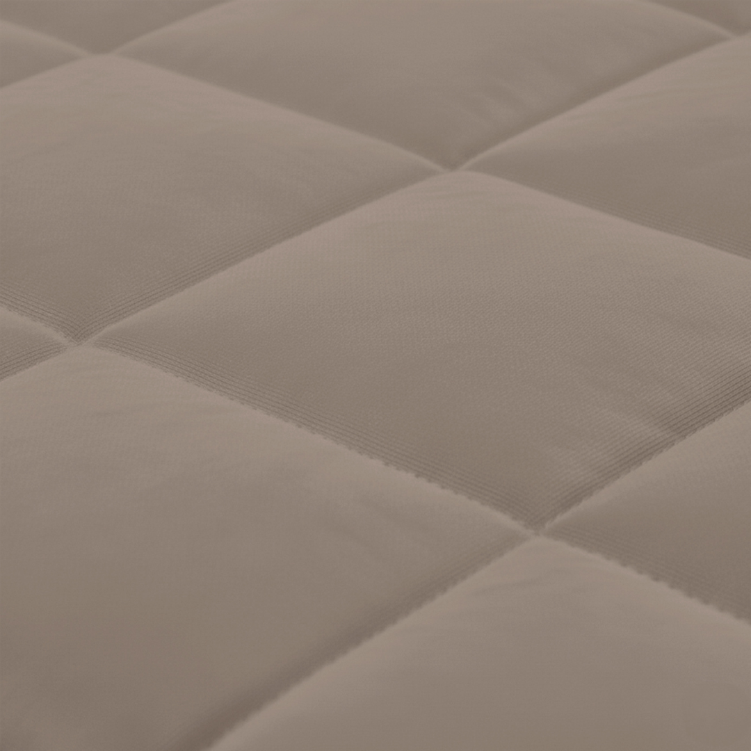 Y-NOT Kissenbezüge Vol & Gevoerd Matt Satin Taupe/Grau 60x70 cm 2er-Pack