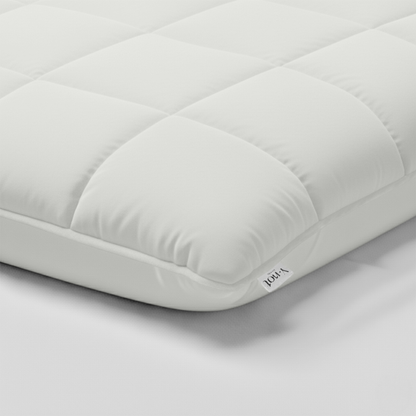 Y-NOT Kissenbezüge Vol & Gevoerd Matt Satin Pearl White 60x70 cm 2er-Pack