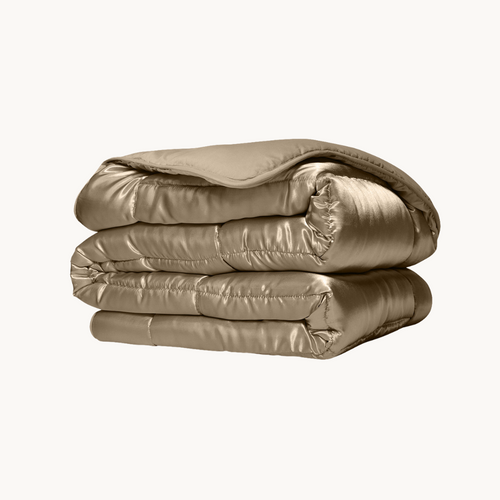 Bettdecke ohne Bezug Satin – Taupe
