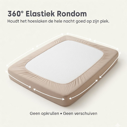 Matratzen-Spannbettlaken Velvet™ Taupe Grau
