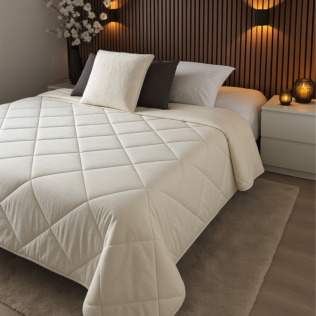 Y-NOT Sommerbettdecke Pearl White