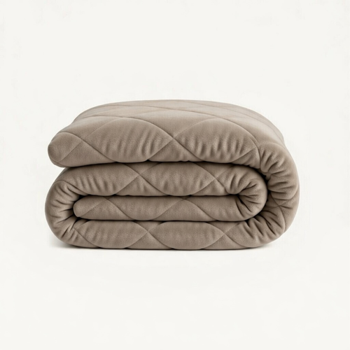 Velvet™ Bettdecke ohne Bezug Taupe / Grau