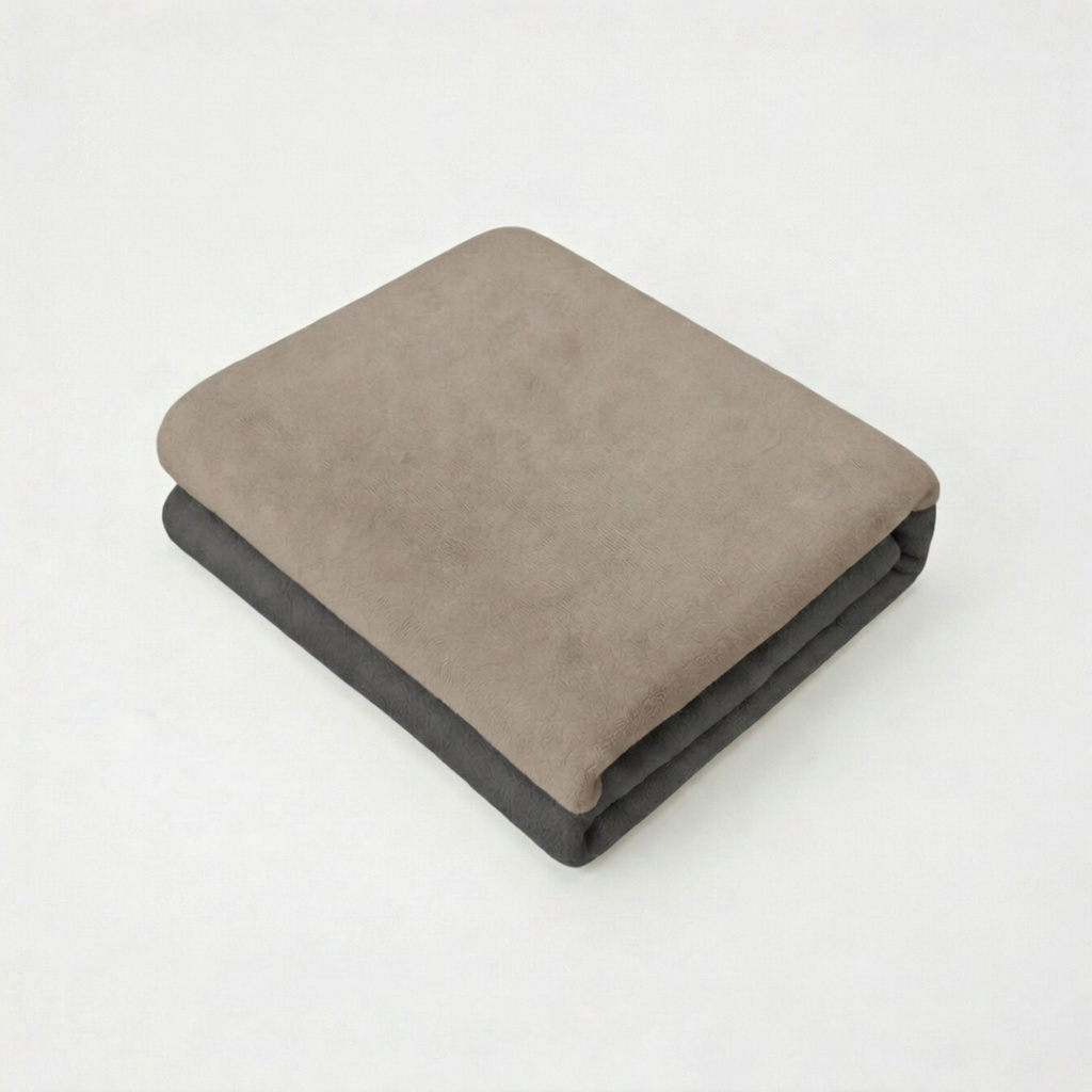 Y-NOT Kissenbezüge Jersey Flanell Taupe/Antra 60x70 cm 2er-Pack