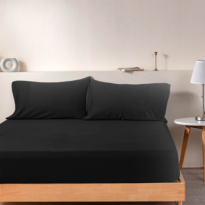Matras Hoeslaken Premium Katoen Obsidian Black