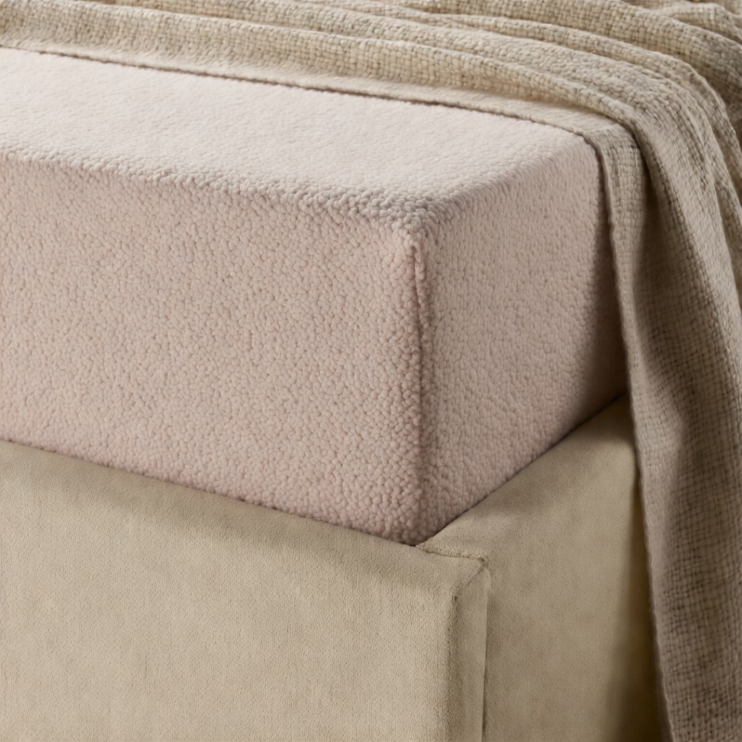 Matratzen-Spannbettlaken Teddy – Blush Pink