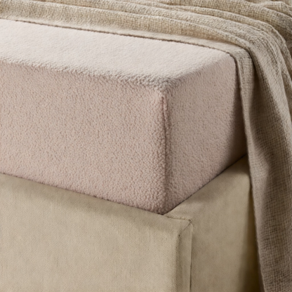 Matratzen-Spannbettlaken Teddy – Blush Pink