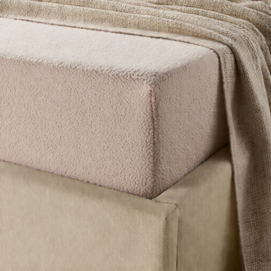 Matratzen-Spannbettlaken Teddy – Blush Pink