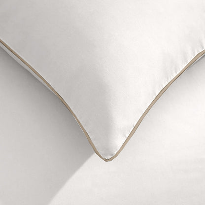 Kussenslopen  ClimaPercal™   Pearl White (taupe bies) 60x70 cm  2-pack