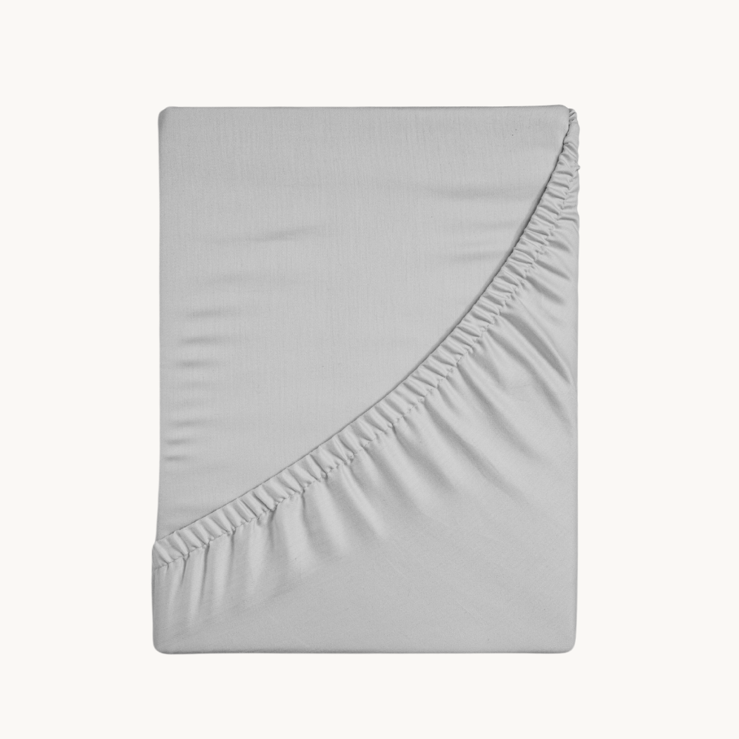 Hoeslaken Egyptisch katoen voor matras grijs kleur