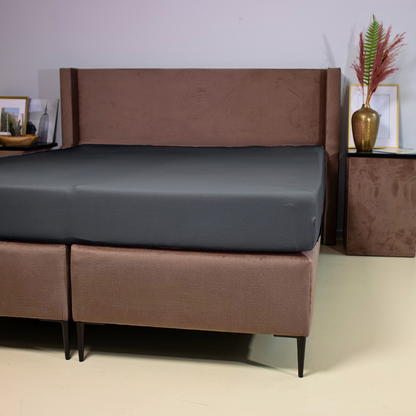 Jersey Premium Spannbettlaken Earl Grey