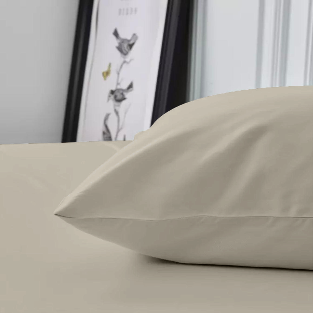 Bambus-Kissenbezüge Ivory 60x70 cm 2er-Pack