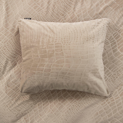 Kissenbezüge Samt Snake Skin Desert Taupe 60x70 cm 2er-Pack