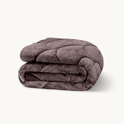 Bettdecke ohne Bezug Velvet™ Taupe / Braun