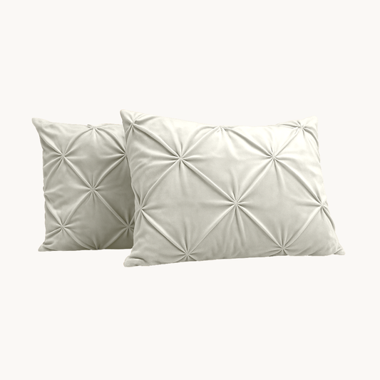 Velvet Diamond Kissenbezüge Pearl White 60x70 cm 2er-Pack
