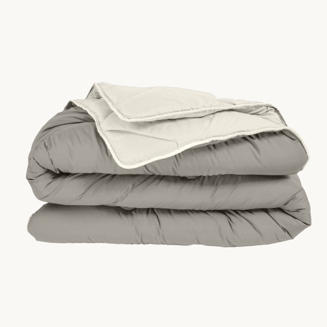 Bettdecke Ohne Bezug Mat Satijn™ Creme/Khaki Taupe