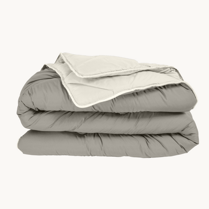 Bettdecke Ohne Bezug Mat Satijn™ Creme/Khaki Taupe